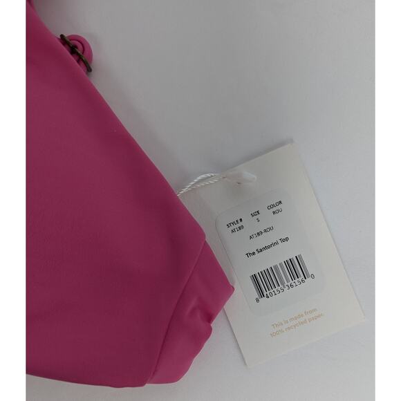 Andie Swim Pink Bikini Top The Santorini - Picture 4 of 8